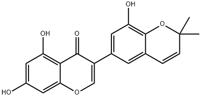 半甘草异黄酮 B,129280-33-7,结构式