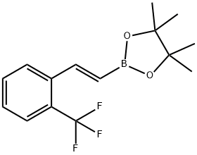 2-三氟甲基苯乙烯硼酸频哪醇酯,1294009-25-8,结构式