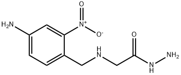 N-(4-amino-2-nitrotoluinyl)glycylhydrazide Struktur