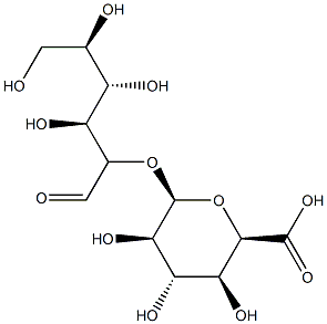 O-alpha-glucopyranosyluronate-(1-2)-galactose Structure