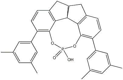(11aR)-5-oxide-3,7-bis(3,5-diMethylphenyl)-10,11,12,13-tetrahydro-5-hydroxy-Diindeno[7,1-de:1',7'-fg][1,3,2]dioxaphosphocin Struktur