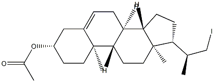 (3β,20S)-21-Iodo-20-Methyl-pregn-3-en-3-ol Acetate Struktur