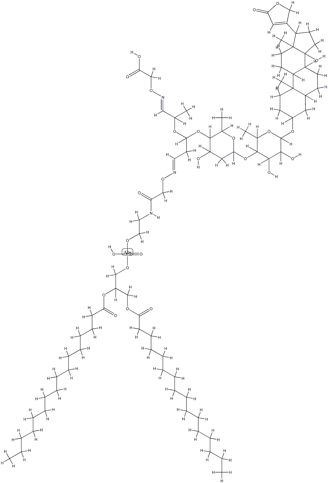 digoxin-phosphatidylethanolamine conjugate Structure