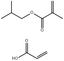 2-Propenoic acid, 2-methyl-, 2-methylpropyl ester, polymer with 2-propenoic acid, sodium salt Structure