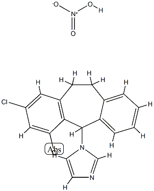 エベルコナゾール硝酸塩 化学構造式