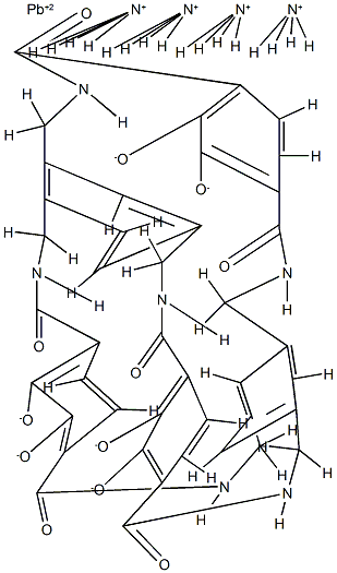 tricatechol hexalactam-lead(II) complex Structure