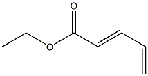 2,4-ペンタジエン酸エチル 化学構造式