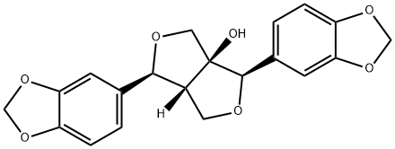 rel-1α*,4α*-ビス(1,3-ベンゾジオキソール-5-イル)-6,6aα*-ジヒドロ-1H,3H-フロ[3,4-c]フラン-3aα*(4H)-オール