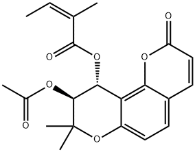 白花前胡香豆精II 结构式