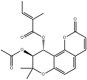 Peucedanocoumarin III 化学構造式