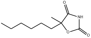 2,4-Oxazolidinedione,5-hexyl-5-methyl-(9CI) Struktur