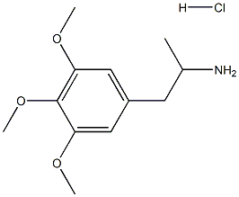 3,4,5-Trimethoxyamphetamine hydrochloride Struktur