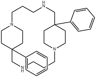 7,16-Diphenyl-1,5,10,14-tetraazatricyclo[14.2.2.27,10]docosane Struktur