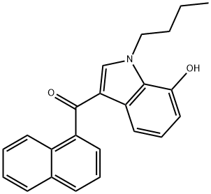JWH 073 7-hydroxyindole metabolite 化学構造式