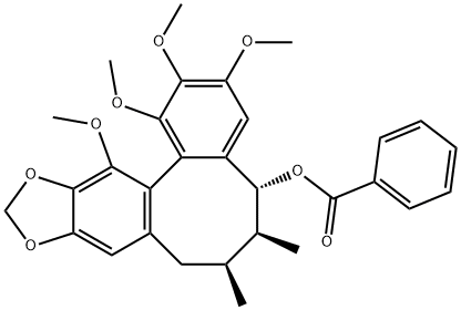 苯甲酰戈米辛O, 130783-32-3, 结构式