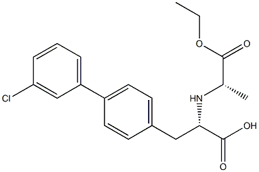 (ALPHAS)-3'-氯-ALPHA-[[(1S)-2-乙氧基-1-甲基-2-氧代乙基]氨基][1,1'-联苯]-4-丙酸,1308256-94-1,结构式