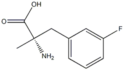 (S)-Α-METHYL-3-FLUOROPHENYLALANINE, 130855-56-0, 结构式