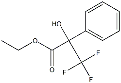 α-トリフルオロメチル-α-ヒドロキシベンゼン酢酸エチル 化学構造式