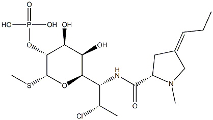 3'-6'-Dehydro Clindamycin 2-Phosphate Structure