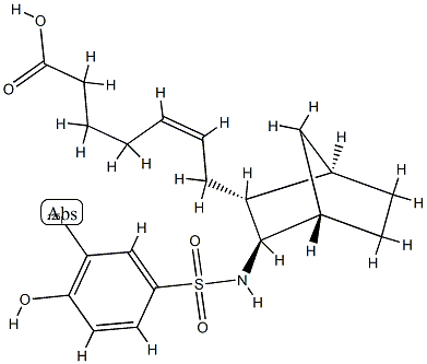 7-(3-iodo-4-hydroxyphenylsulfonylamino(2.2.1)-bicyclohept-2-yl)heptenoic acid|