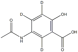 N-乙酰美沙拉敏-d3 结构式