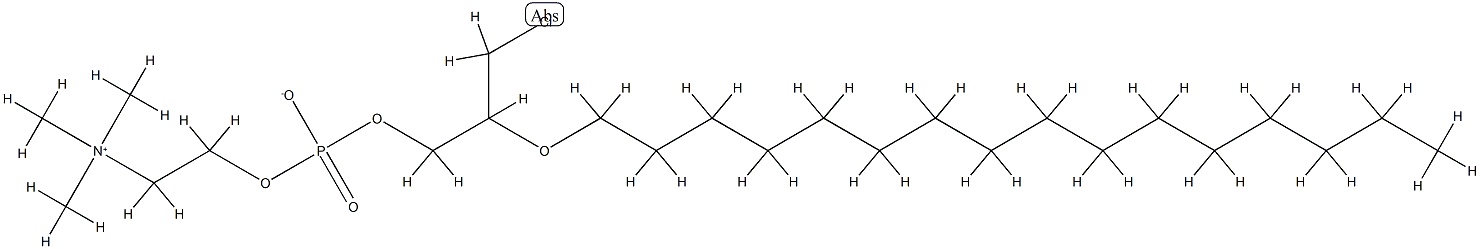 2-O-oleoyl-1-chloro-1-deoxy-3-phosphatidylcholine Struktur