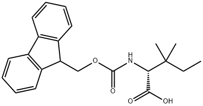 (9H-芴-9-基)甲基氧]羰基D-Β-甲基异亮氨酸, 1310680-40-0, 结构式