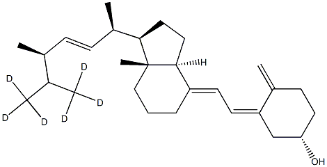 Ergocalciferol, Vit D2-d6 Struktur