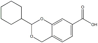 4H-1,3-Benzodioxin-7-carboxylicacid,2-cyclohexyl-(9CI) Struktur