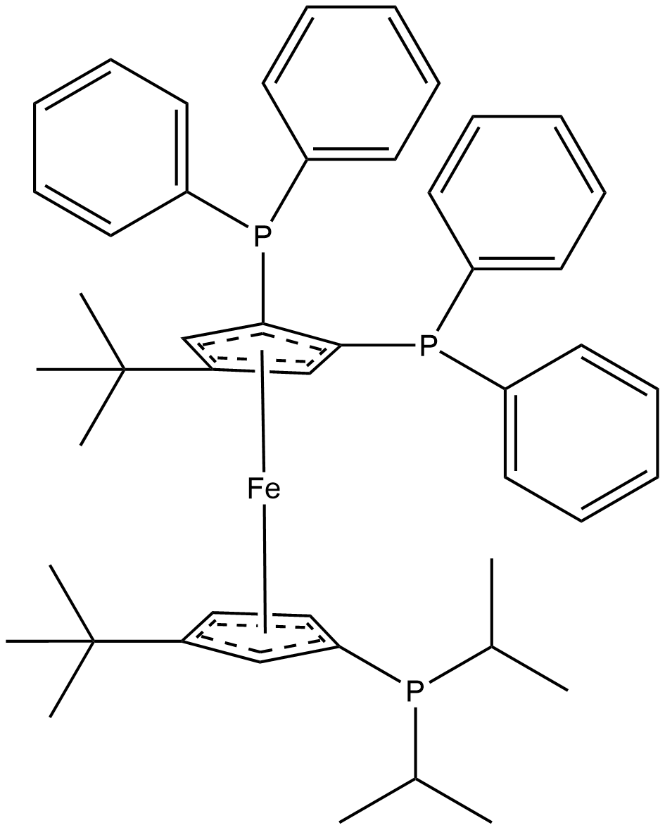 1313012-94-0 1',4-二(叔丁基)-1,2-双(二苯基膦基)-3'-(二-异丙基膦基)二茂铁