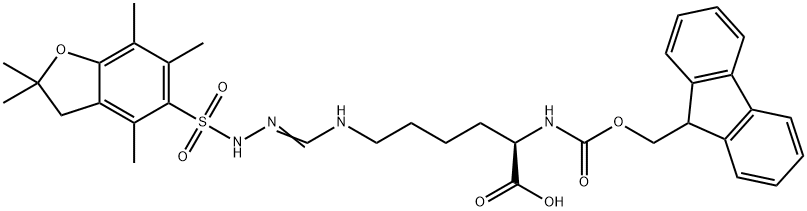(9H-Fluoren-9-yl)MethOxy]Carbonyl D-HoArg(Pbf)-OH,1313054-60-2,结构式