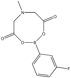 3-Fluorophenylboronic acid MIDA ester Structure