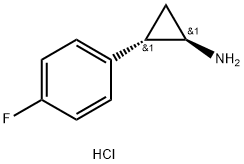 CyclopropanaMine, 2-(4-fluorophenyl)-(hydrochloride)(1:1),(1R,2S)- Structure