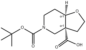 5-(Tert-Butoxycarbonyl)Octahydrofuro[3,2-C]Pyridine-3A-Carboxylic Acid(WX110681), 1314391-33-7, 结构式