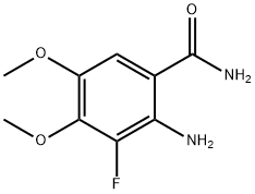 2-氨基-3-氟-4,5-二甲氧基苯甲酰胺 结构式