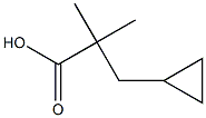 3-Cyclopropyl-2,2-dimethyl-propionic acid Struktur