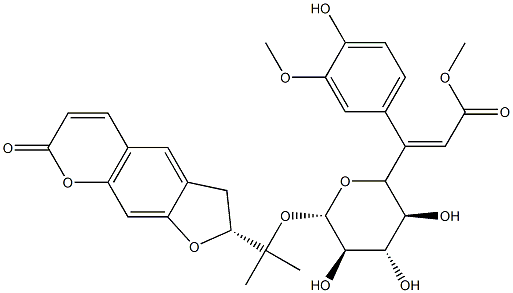 6'-feruloylnodakenin Struktur