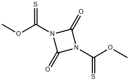 1,3-Uretidinedicarbothioic  acid,  2,4-dioxo-,  O,O-dimethyl  ester  (8CI) Struktur