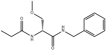 (R)-N-苄基-3-甲氧基-2-丙酰氨基丙酰胺, 1318777-56-8, 结构式