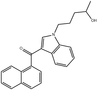 ()-JWH 018 N-(4-hydroxypentyl) metabolite Struktur