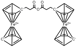 1,1′′-[Oxybis(3-oxo-3,1-propanediyl)]bis-ferrocene Struktur