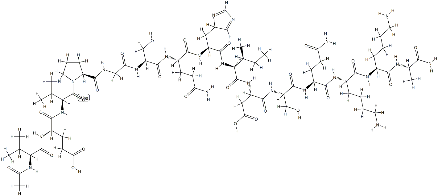 N-acetyl-cholera toxin (50-64)-3-amide Structure