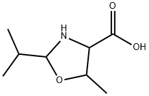 4-Oxazolidinecarboxylicacid,2-isopropyl-5-methyl-(8CI) Structure