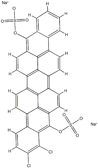 C.I.ソルビライズドバットバイオレット1二ナトリウム塩 化学構造式