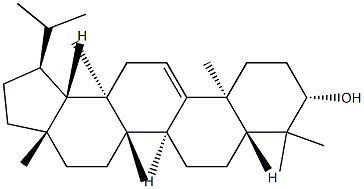 (17α)-13β-メチル-26-ノルルパ-9(11)-エン-3β-オール 化学構造式