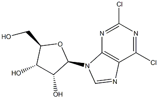 2,6-二氯嘌呤核苷 结构式
