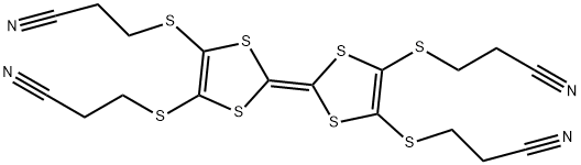 2,3,6,7-Tetrakis(2-cyanoethylthio)tetrathiafulvalene Struktur