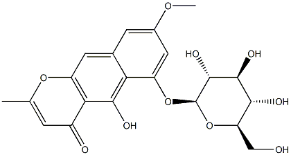 红镰霉素-6-O-Β-D-吡喃葡萄糖苷, 132922-80-6, 结构式