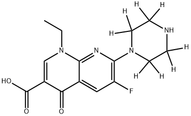 Enoxacin-(piperazinyl-d8) hydrate, 1329642-60-5, 结构式