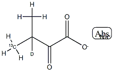 α-Ketoisovaleric Acid-13C,d Sodium Salt Structure